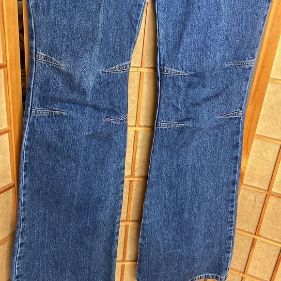 LEI Jeans High Waist Flared Leg Bell Bottom Blue Denim Jeans - Picture 2 of 16